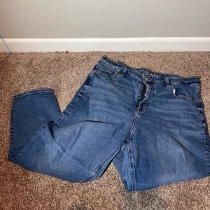American eagle stretch mom jeans short.
